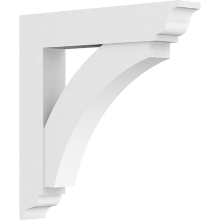 Ekena Millwork Standard Thorton Architectural Grade PVC Bracket with Traditional Ends, 5"W x 36"D x 36"H BKTP05X36X36THR01